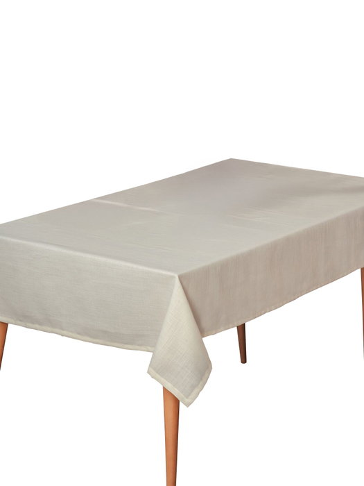 L'essentiel linge de maison Mantel Plain 220 - Crema